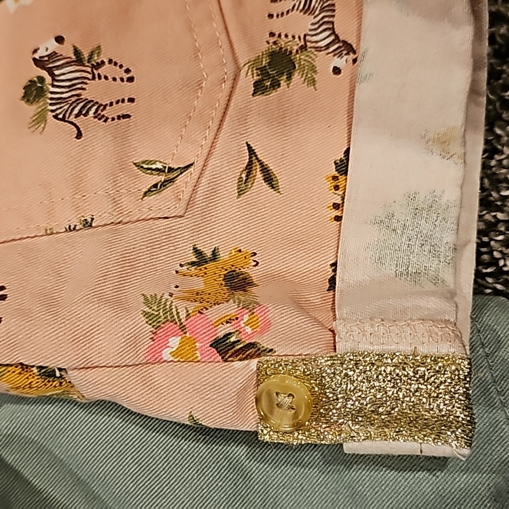 Tahari Toddler Girls Floral Overall set & little Lass safari Overall set - Picture 5 of 8